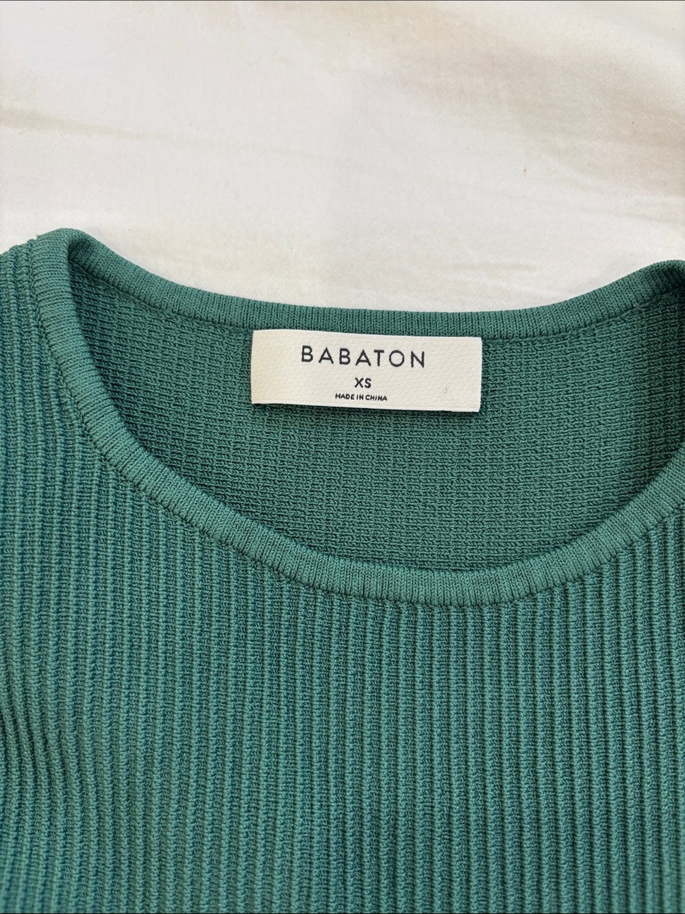Babaton Forest Green Ribbed Midi Tank Dress - Picture 2 of 2
